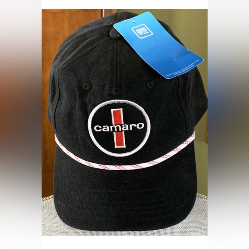 New Chevrolet Camaro Baseball Cap Hat Black 100% Cotton GM New